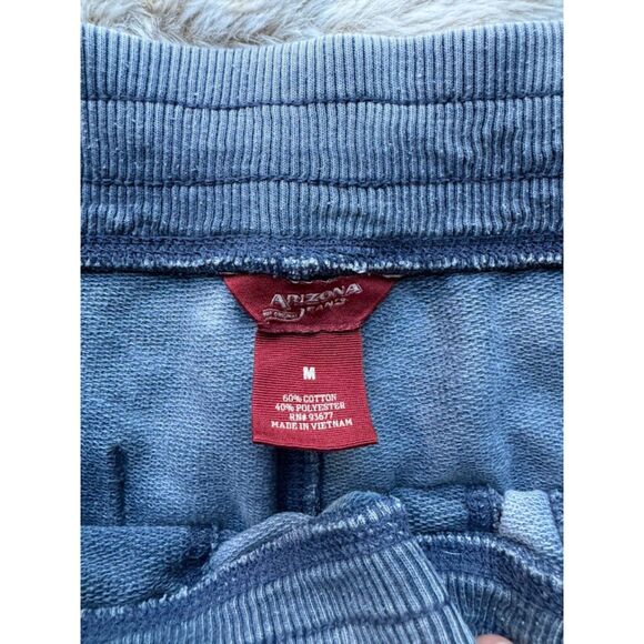 Arizona Jeans Co. Unisex Blue Light Washed Comfort Sweatpant Shorts Drawstring M - Picture 2 of 3